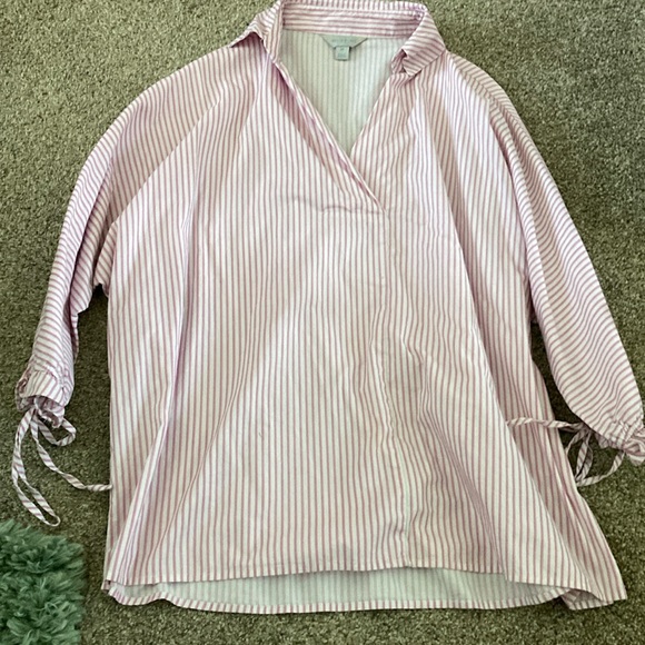 belle sky Tops - Pink Striped Women's Top